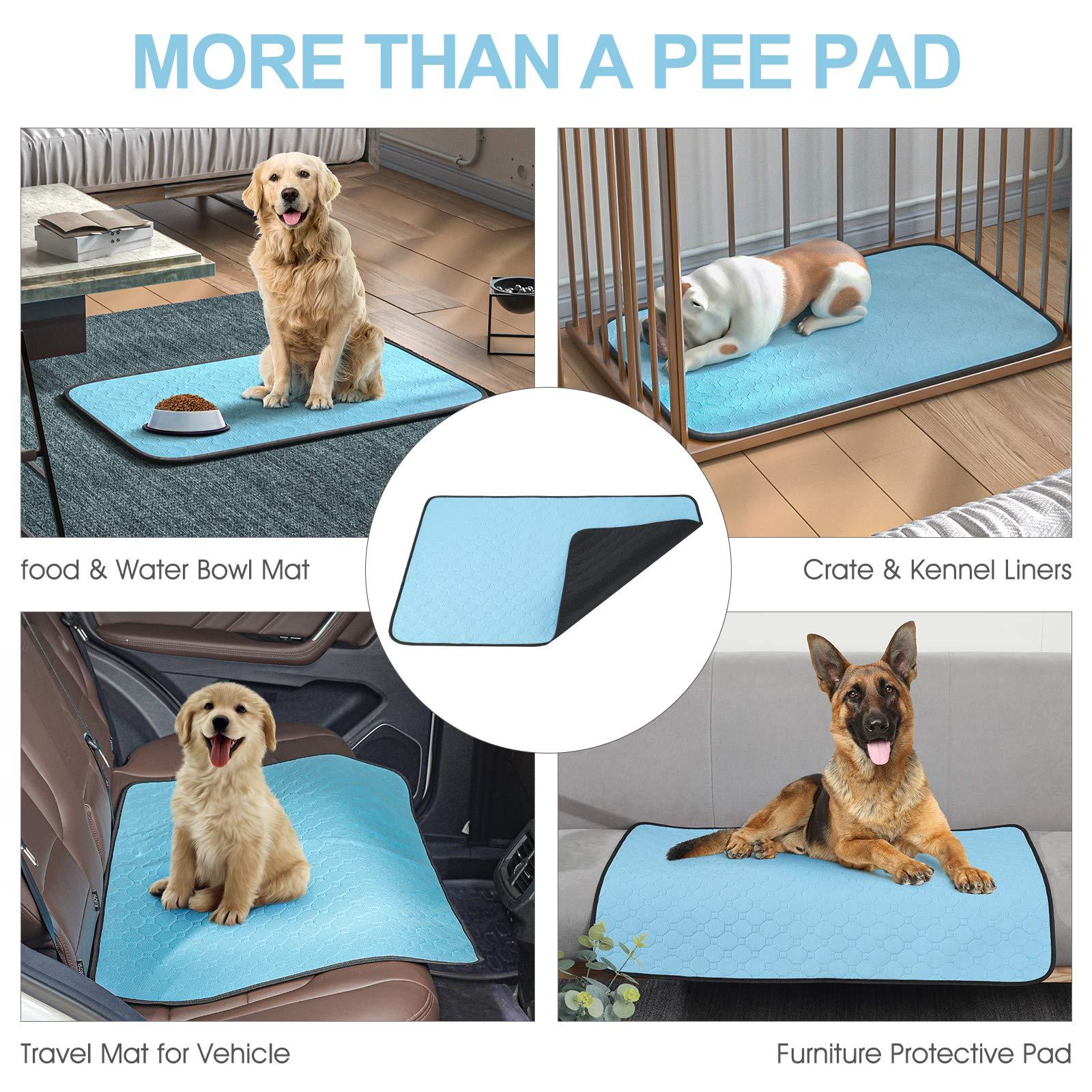 2-Pack Washable Dog Urine Pads – Waterproof, Non-Slip Toilet Training Mats for Puppies & Cats (34.5 x 23 in) ACS27