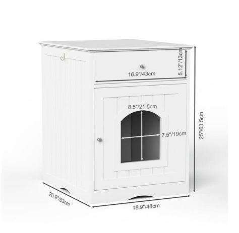 Wooden Pet House – Cozy Indoor Shelter for Cats and Small Dogs | Cat Drinking & Feeding – bed45