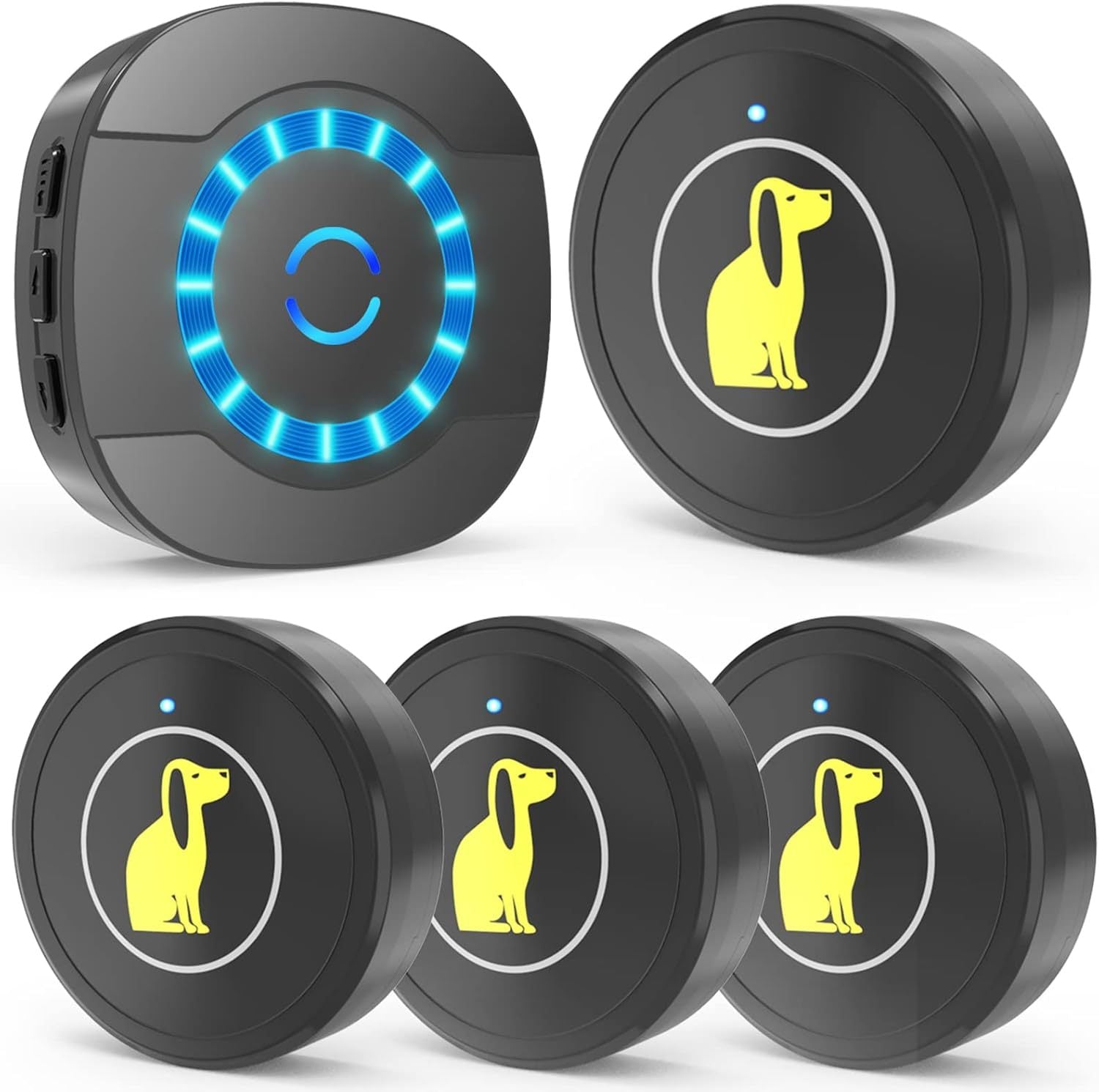 Waterproof Dog Doorbell with Touch Button – Puppy Training Bell for Sliding Doors & Outdoor Potty Alert ACS30
