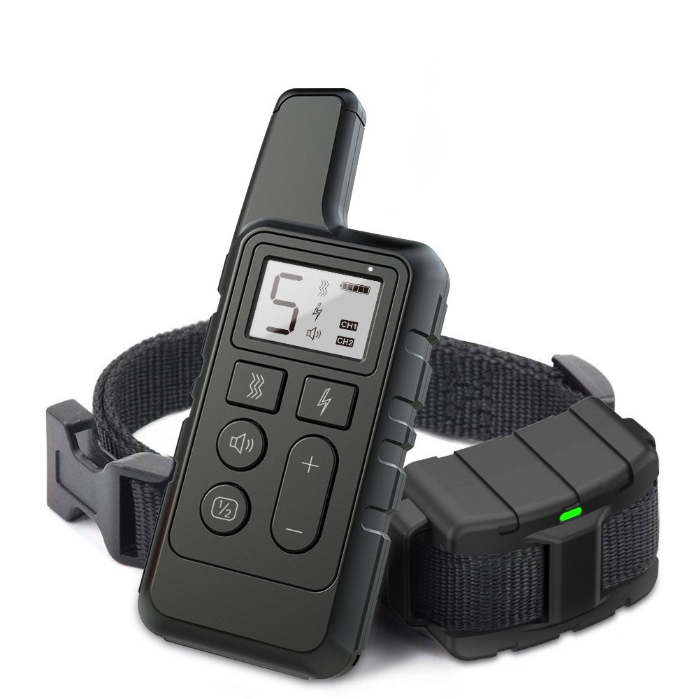Black Dog Training Collar – Adjustable Obedience Collar for Behavior Control, Walks & Drinking & Feeding Moments COL 22