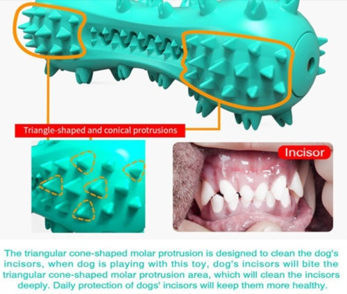 Durable Rubber Chew Toy for Aggressive Dogs – Teeth Cleaning Stick