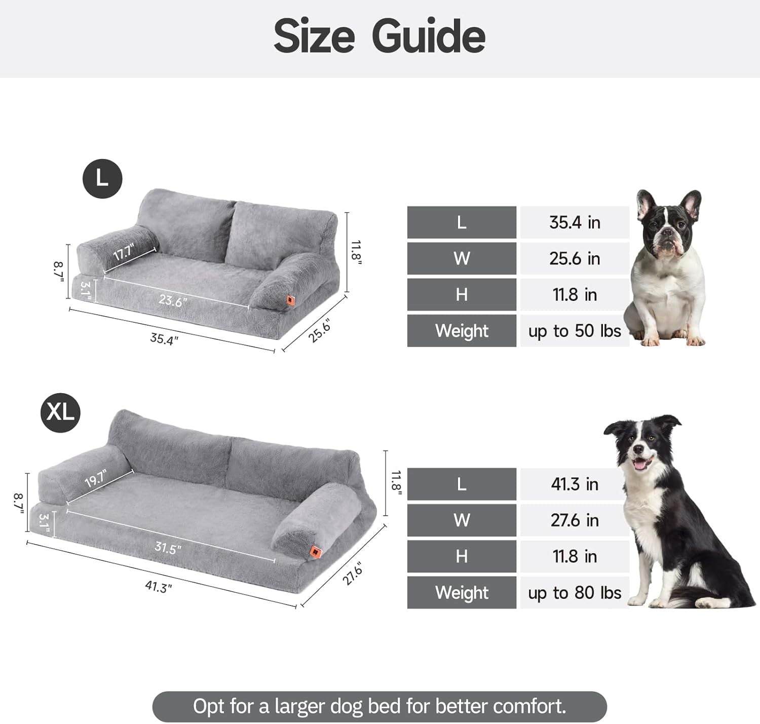Orthopedic Dog Bed – 35.4x25.6x11.8" Waterproof Foam Sofa with Washable Cover for Medium Dogs | Cat Drinking & Feeding – bed69