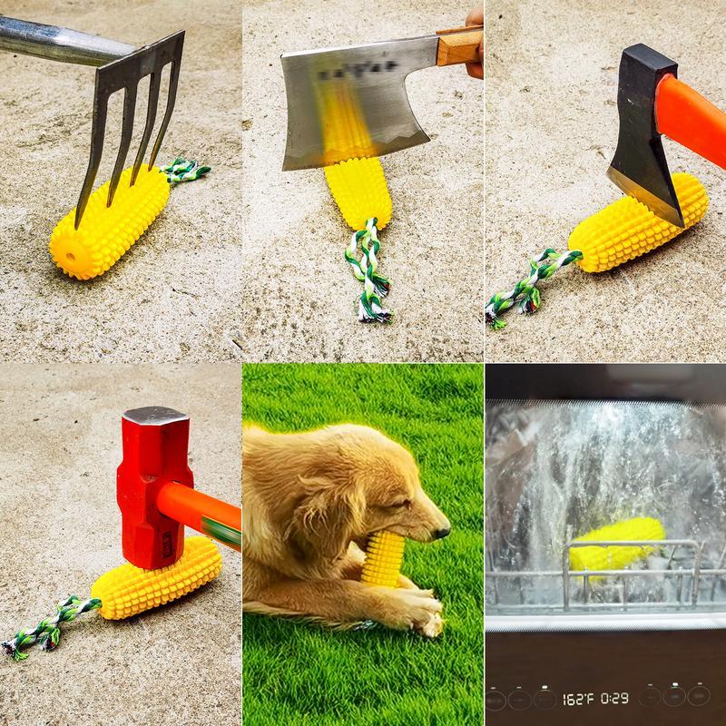Corn Stick Dog Chew Toy – Squeaky Rope Toy for All Breed Sizes