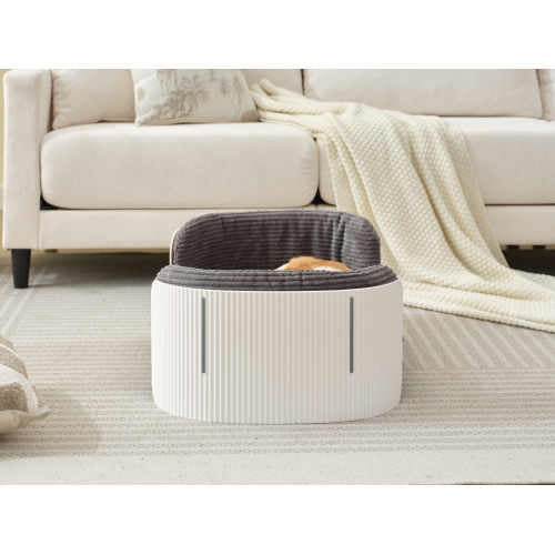Scandinavian Style Cat Couch Bed – Elevated Indoor Pet Sofa with Removable Mattress Cover for Cats, Puppies & Small Pets | Cat Drinking & Feeding – furn10