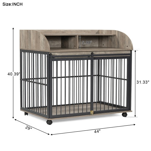 The Wooden Kennel – Spacious Outdoor Dog House Suitable for Large and Medium-Sized Breeds | Cat Drinking & Feeding – furn32