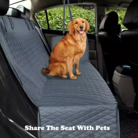 Waterproof Pet Car Seat Hammock – Durable Rear Seat Cover for Dogs & Cats ACS20