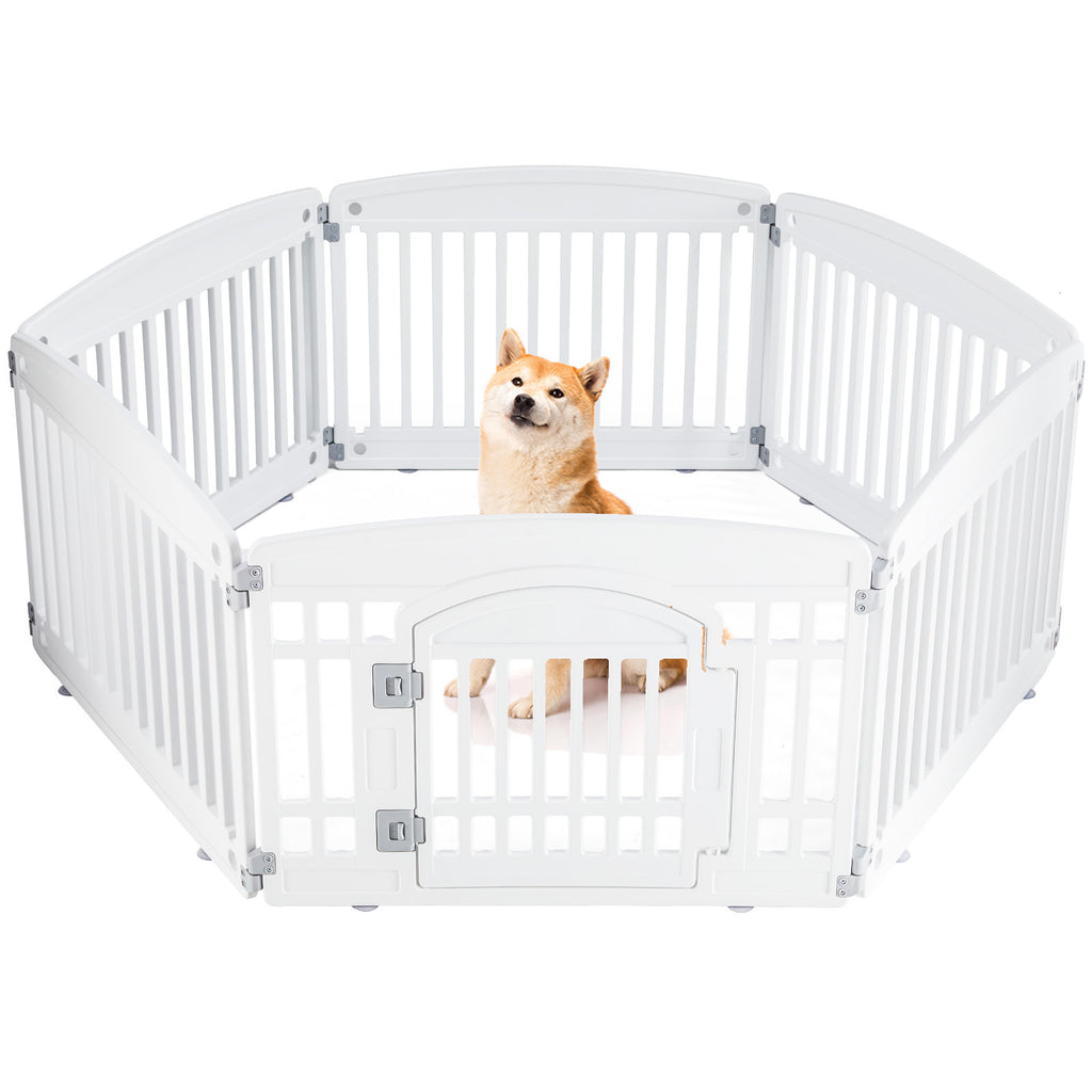 Safe & Reliable Dog Playpen Fence – Portable Outdoor Pet Exercise Barrier