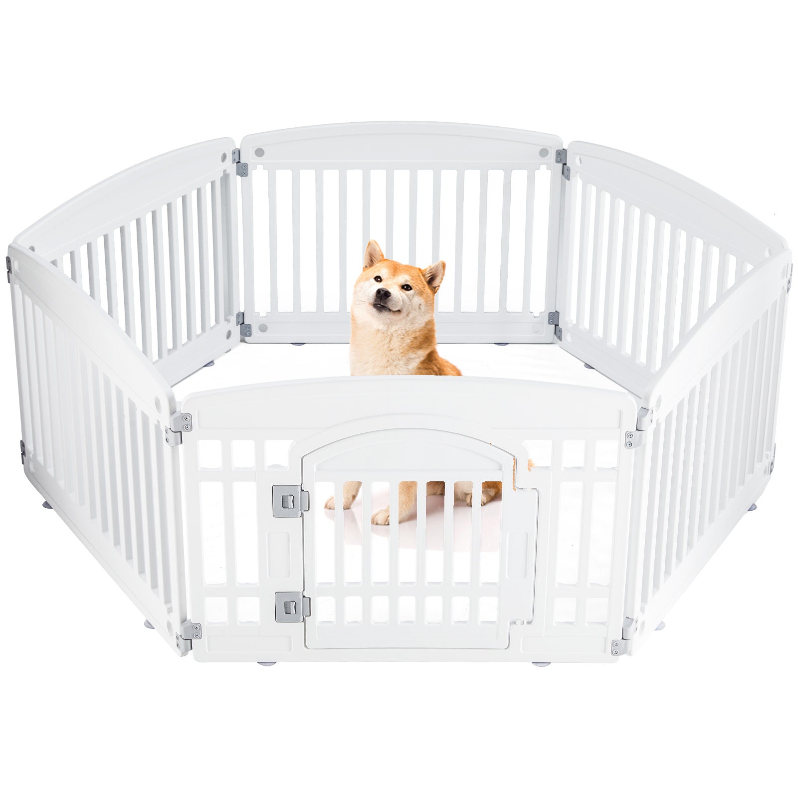 Safe & Reliable Dog Playpen Fence – Portable Outdoor Pet Exercise Barrier