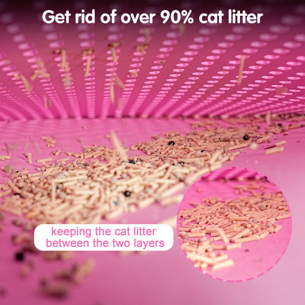 Double-Layer Rice Shaped Cat Litter Pad – Waterproof & Easy to Clean | Cat Drinking & Feeding – bed93