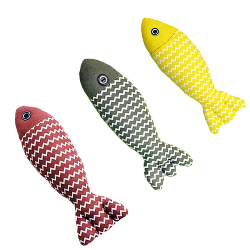 Pet Mint Fish Toy for Cats – Soft Catnip Plush Fish (Color Sent Randomly), Fun Toy for Cats of All Ages