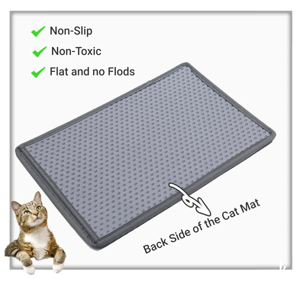 Cat Litter Box Mats – Splash-Proof Filter Mats for Clean and Tidy Litter Areas | Cat Drinking & Feeding – furn35