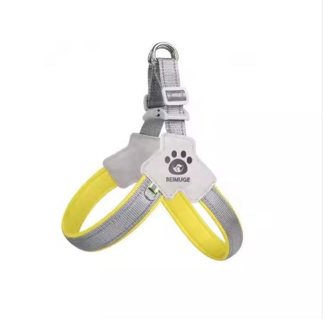 Adjustable Reflective Pet Harness with Leash Set – Comfortable Leather Control Harness for Dogs & Cats ACS13