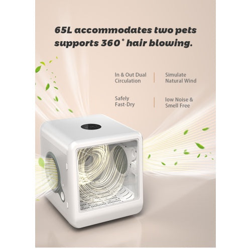Pet Dryer Room – Enclosed Drying Box for Cats and Small Dogs with Adjustable Heat & Ventilation | Cat Drinking & Feeding – furn9