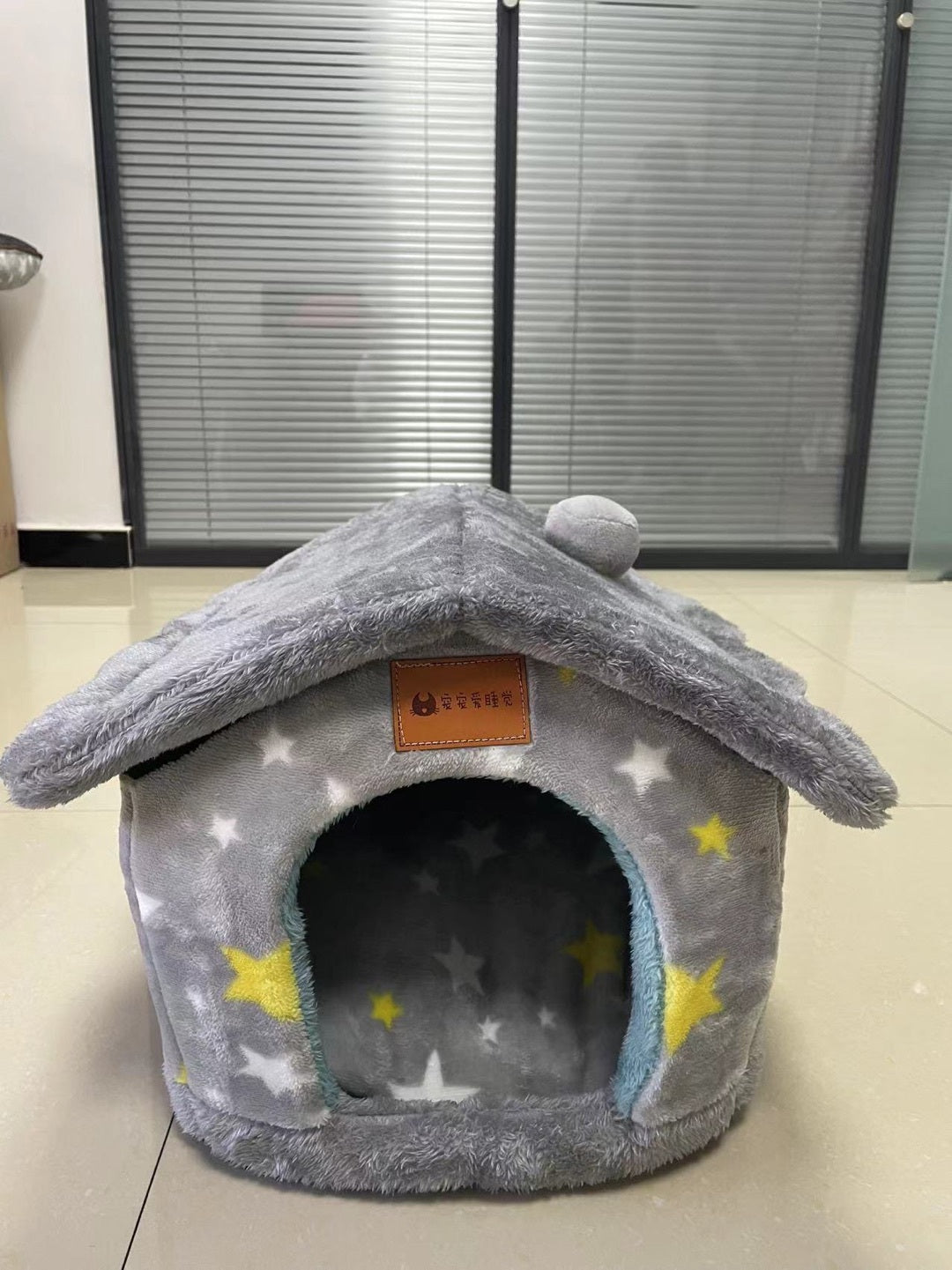 Foldable Dog & Cat Bed – Warm Enclosed Winter Kennel with Removable Nest | Cat Drinking & Feeding – bed5