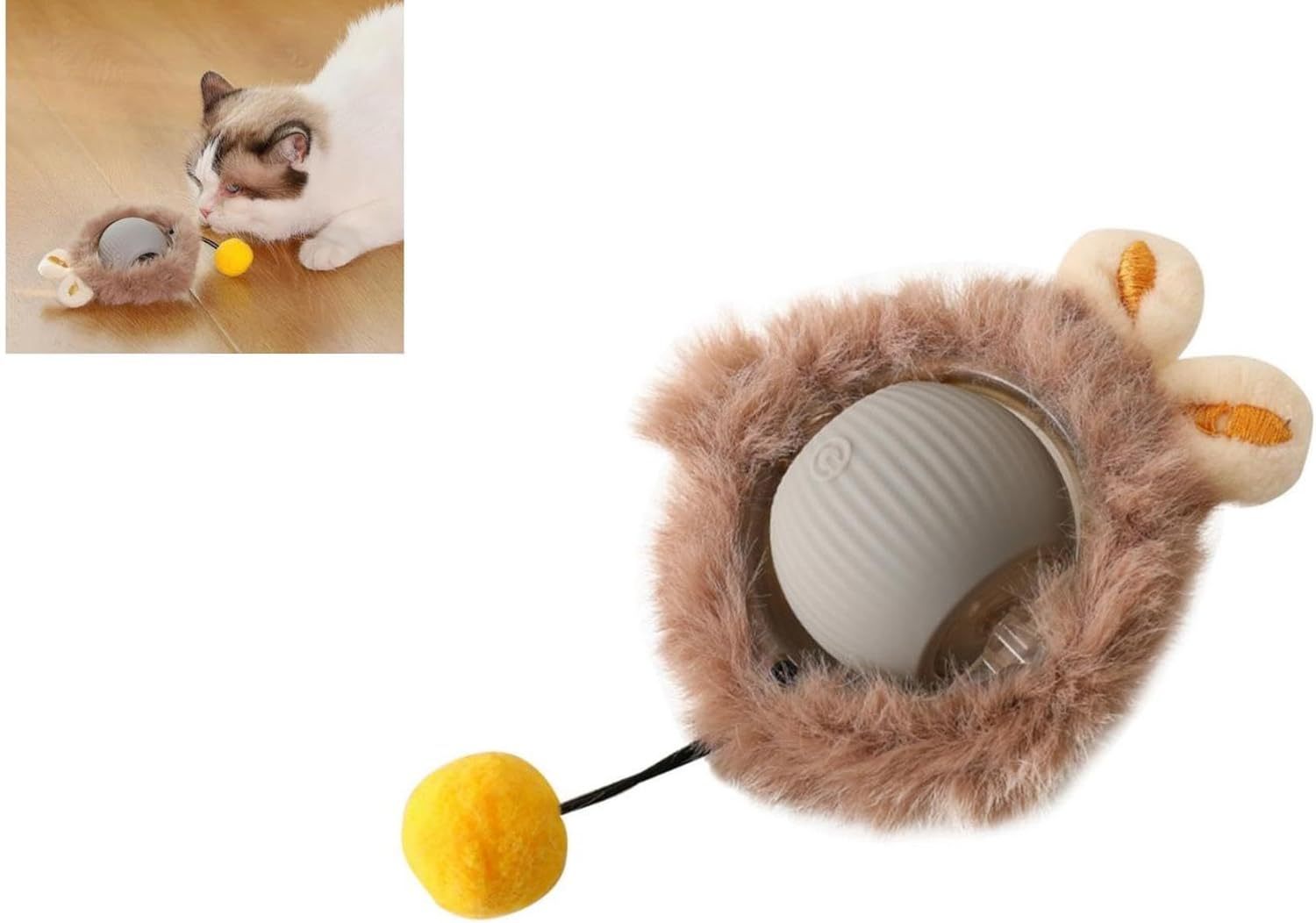 Smart Moving Cat Ball Toy – Auto-Rotating with String for Cats & Dogs