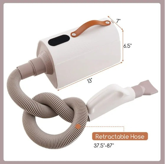 Pet Hair Blower with Negative Ion Function – Adjustable Temperature Dryer for Dogs and Cats care 25