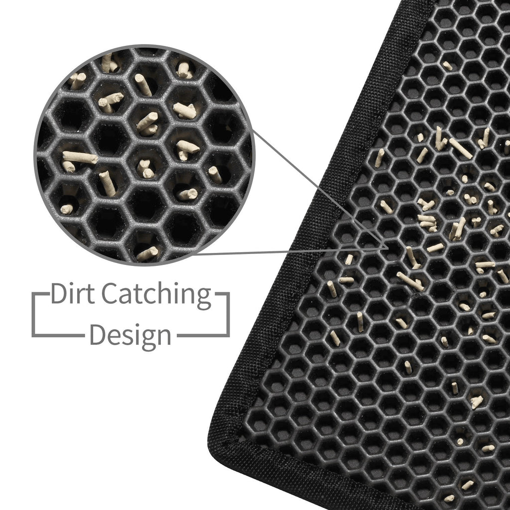 Waterproof Honeycomb Cat Litter Mat – Double Layer & Non-Slip