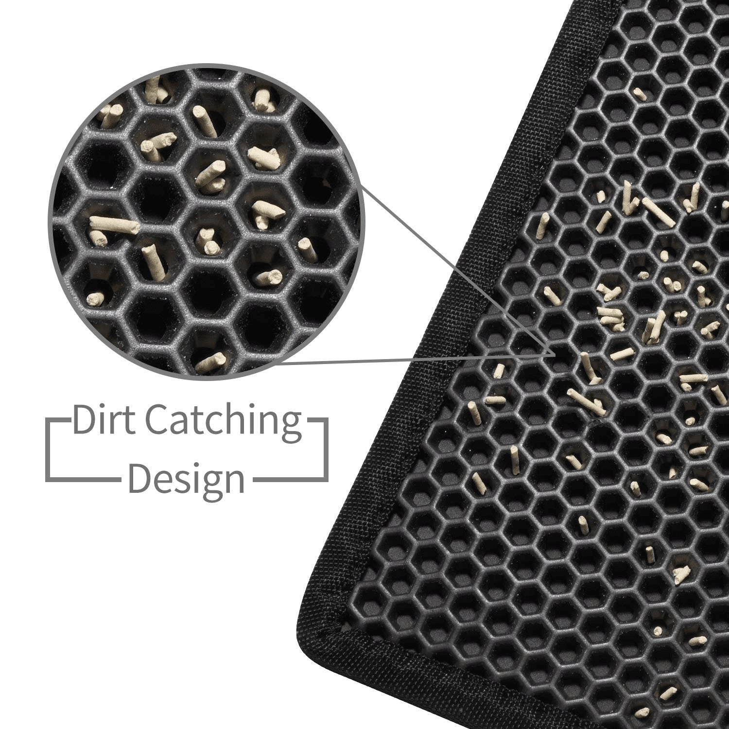 Waterproof Honeycomb Cat Litter Mat – Double Layer & Non-Slip