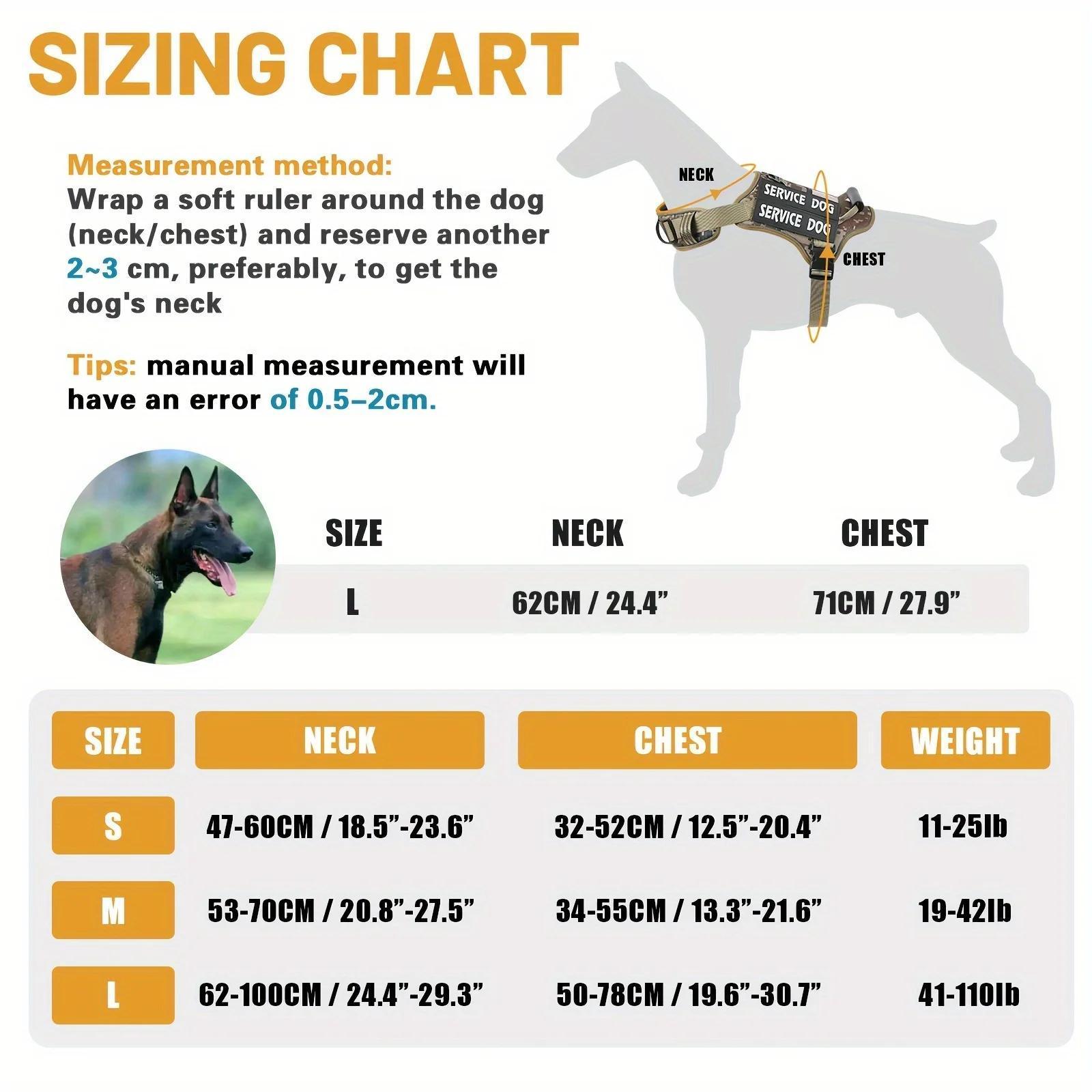 Tactical Service Dog Vest Harness – Anti-Pull, Adjustable & Reflective Pet Gear with Control Handle for Easy Walking, Training & Drinking & Feeding Areas COL 27