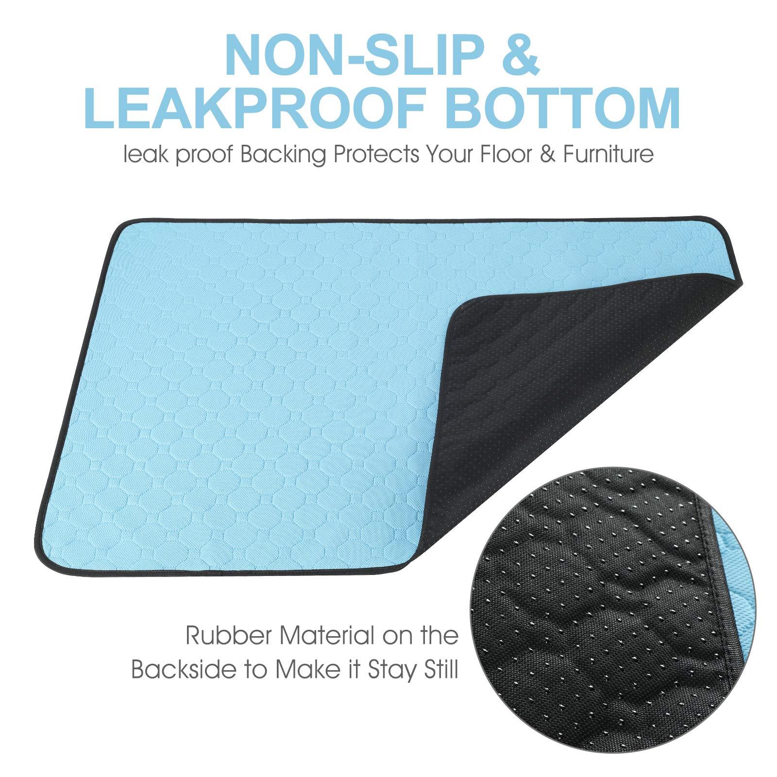 2-Pack Washable Dog Urine Pads – Waterproof, Non-Slip Toilet Training Mats for Puppies & Cats (34.5 x 23 in) ACS27