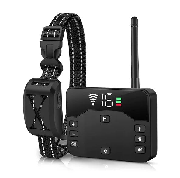 Wireless Electric Dog Fence System – Waterproof Shock Collar with Boundary Containment for Small to Large Dogs ACS40