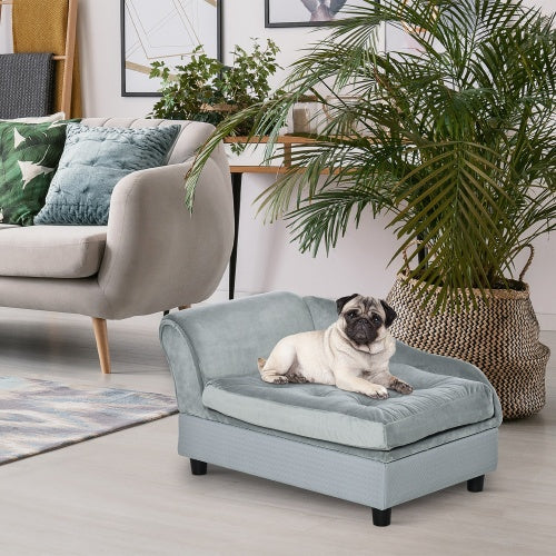 Luxury Small Dog Bed – Hidden Storage & Elegant Design for Small Pets | Cat Drinking & Feeding – bed38