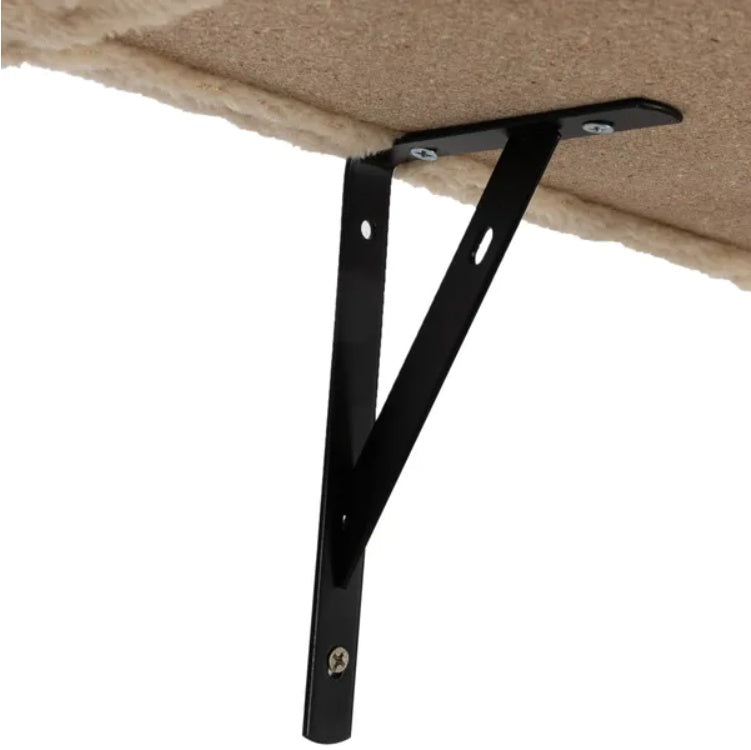 5 Pcs Wall Mounted Cat Climber Set – Floating Cat Shelves & Perches with Scratching Posts | Modern Cat Activity Tree | Cat Drinking & Feeding – furn38