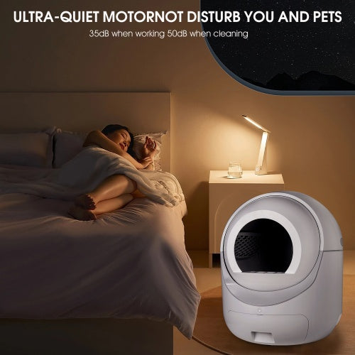 Smart Automatic Litter Box – App-Controlled Cat Toilet with 4G WiFi & Double Deodorization System | Cat Drinking & Feeding – furn18