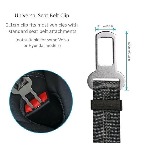 2-Pack Pet Safety Seatbelt – Adjustable Car Seat Harness for Cats & Dogs, Ideal for Travel & Drinking & Feeding Stops COL 24