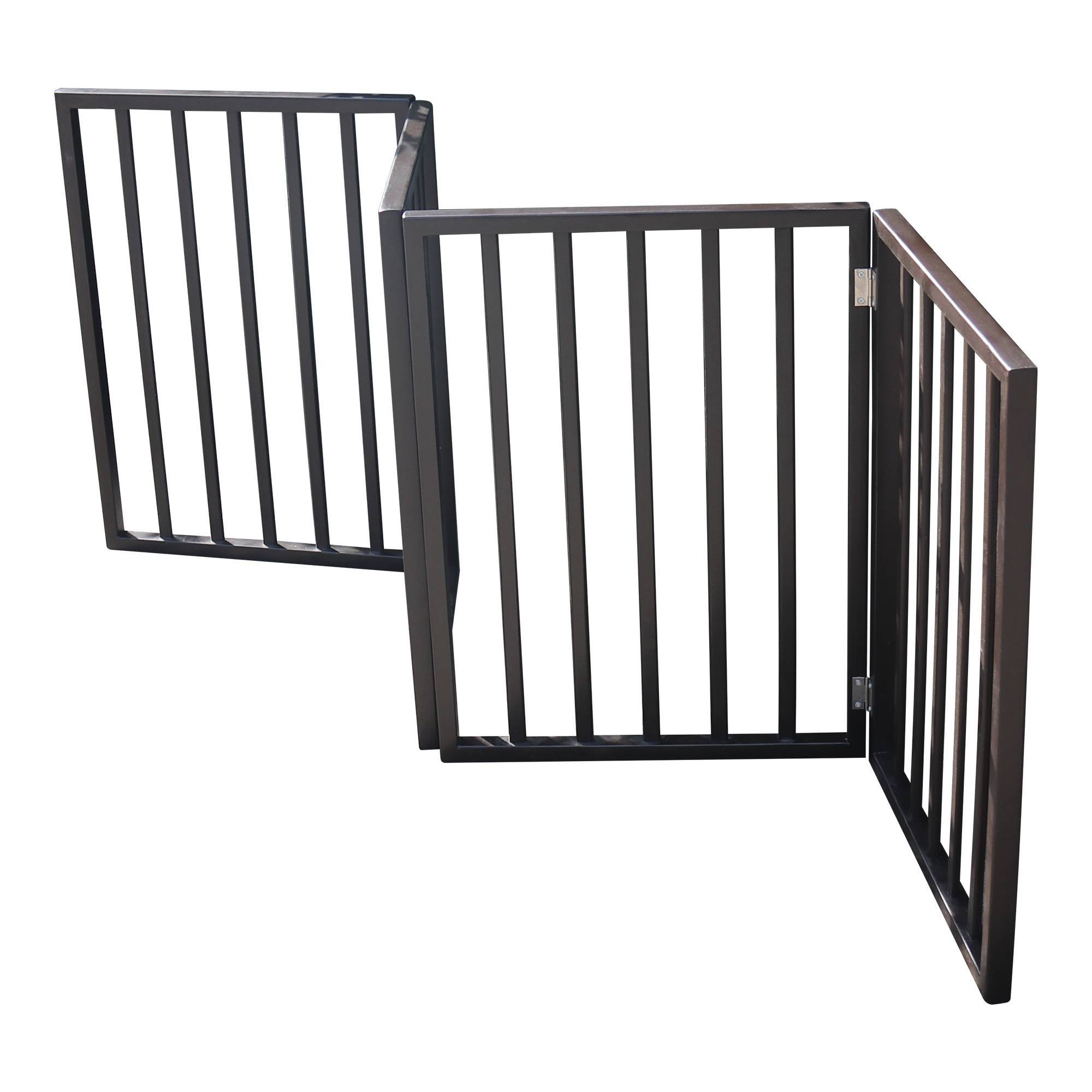 Folding Pet Gate for Doorways, Stairs & Entryways – Freestanding Dog Barrier for Home Use ACS22