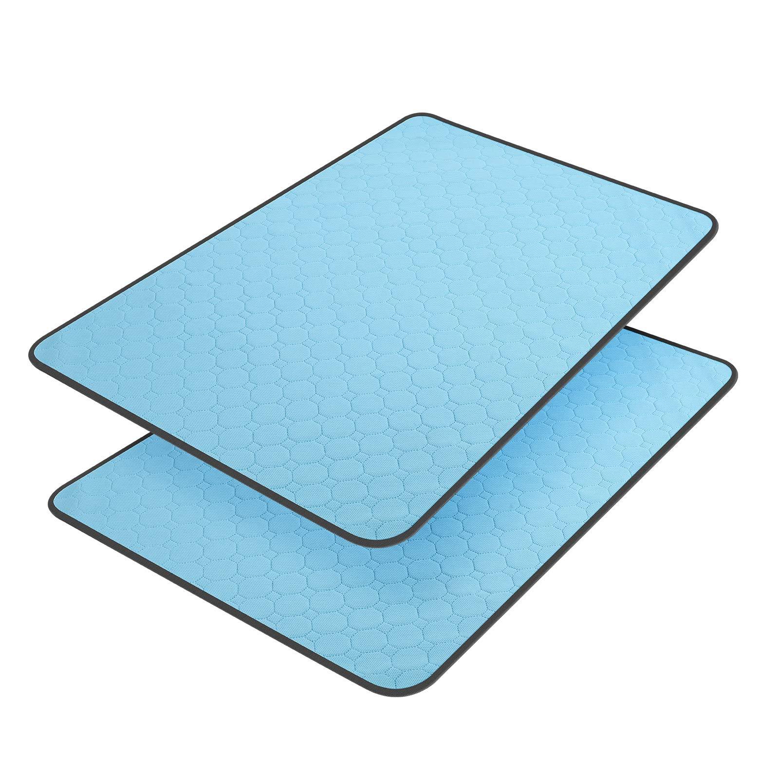 2-Pack Washable Dog Urine Pads – Waterproof, Non-Slip Toilet Training Mats for Puppies & Cats (34.5 x 23 in) ACS27