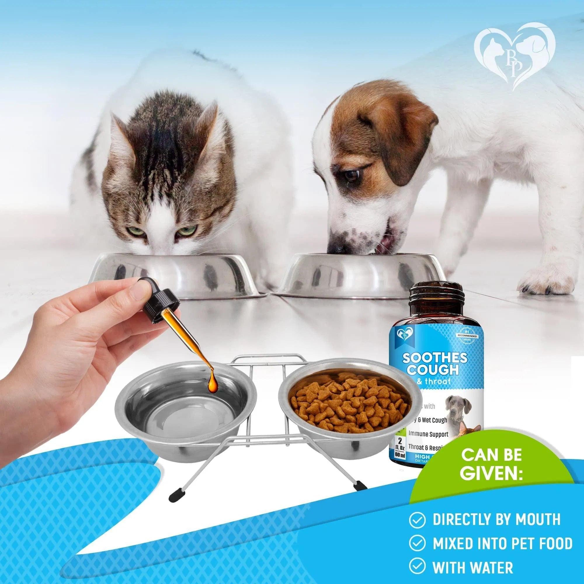 Feeding Natural Kennel Cough Treatment for Dogs & Cats – Respiratory Infection, Cold, Cough & Collapsed Trachea Relief, Cat Asthma Support