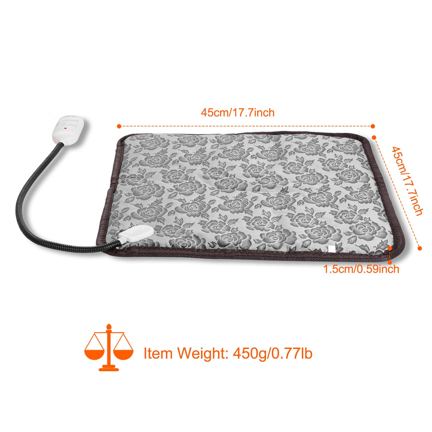 Electric Pet Heating Pad – Waterproof Adjustable Warming Mat with Chew-Resistant Steel Cord | Cat Drinking & Feeding – bed87