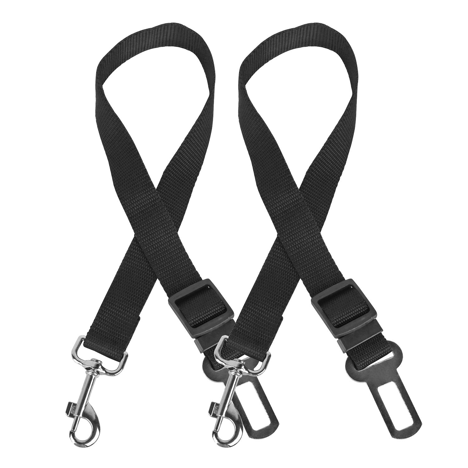 2-Pack Pet Seat Belt Leash – Adjustable Nylon Safety Harness Strap for Dogs & Cats in Cars, Perfect for Travel & Drinking & Feeding Stops COL 26