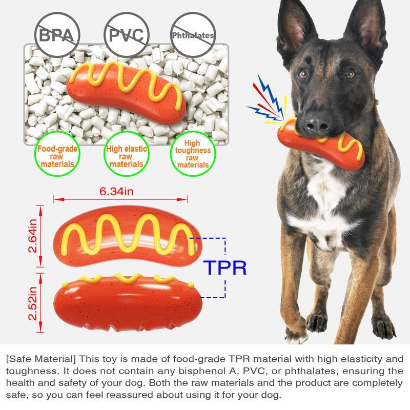 Indestructible Dog Chew Toy – Tough Rubber Toy for Aggressive Chewers, Durable Orange Dog Toy for Medium & Large Dogs