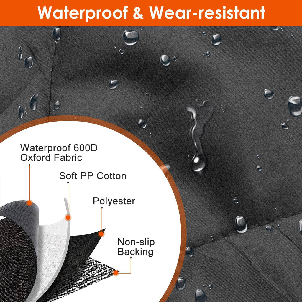 Waterproof Scratchproof Dog Car Seat Cover – Rear Protector Mat with Seat Belt for Car, Truck & SUV ACS23