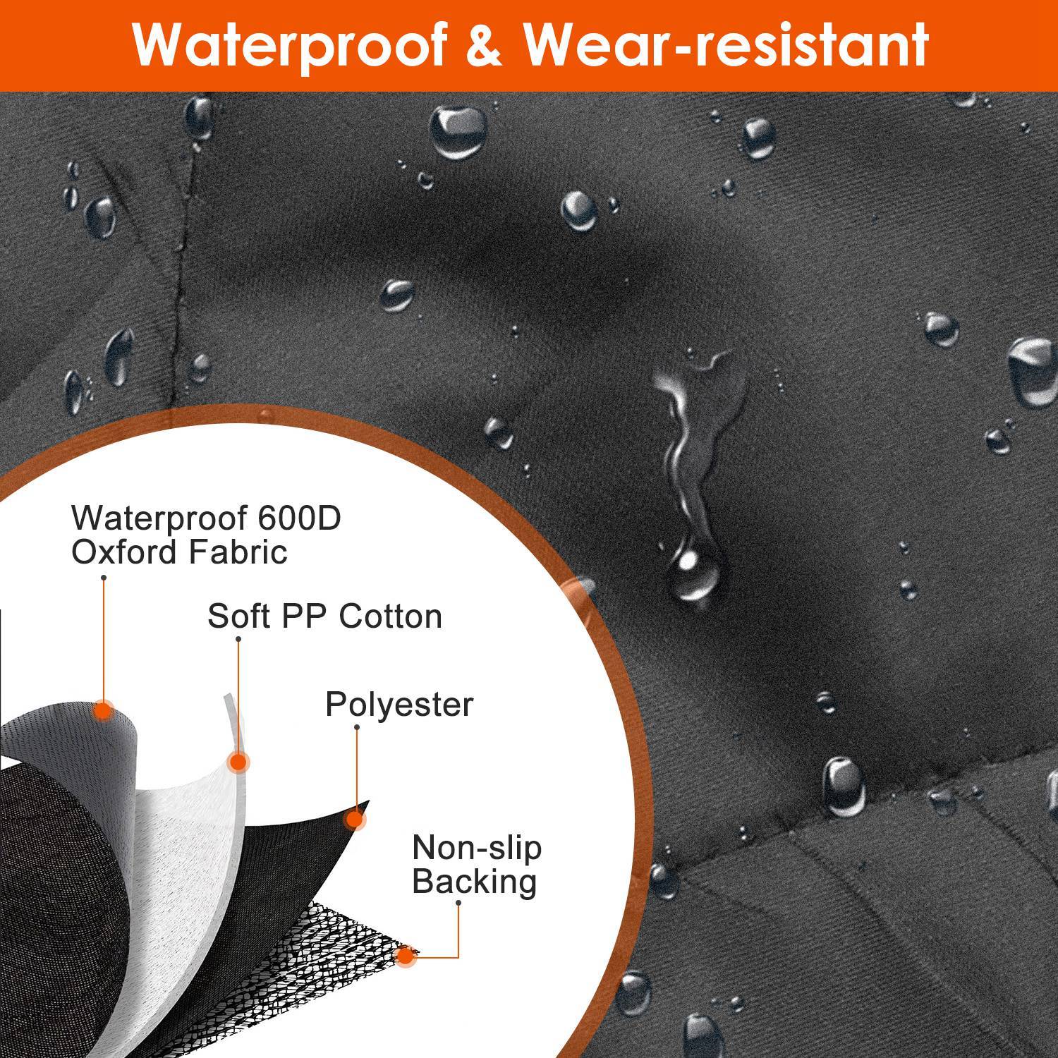 Waterproof Scratchproof Dog Car Seat Cover – Rear Protector Mat with Seat Belt for Car, Truck & SUV ACS23